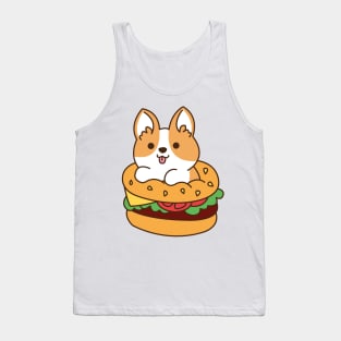 Corgi Hamburger Tank Top